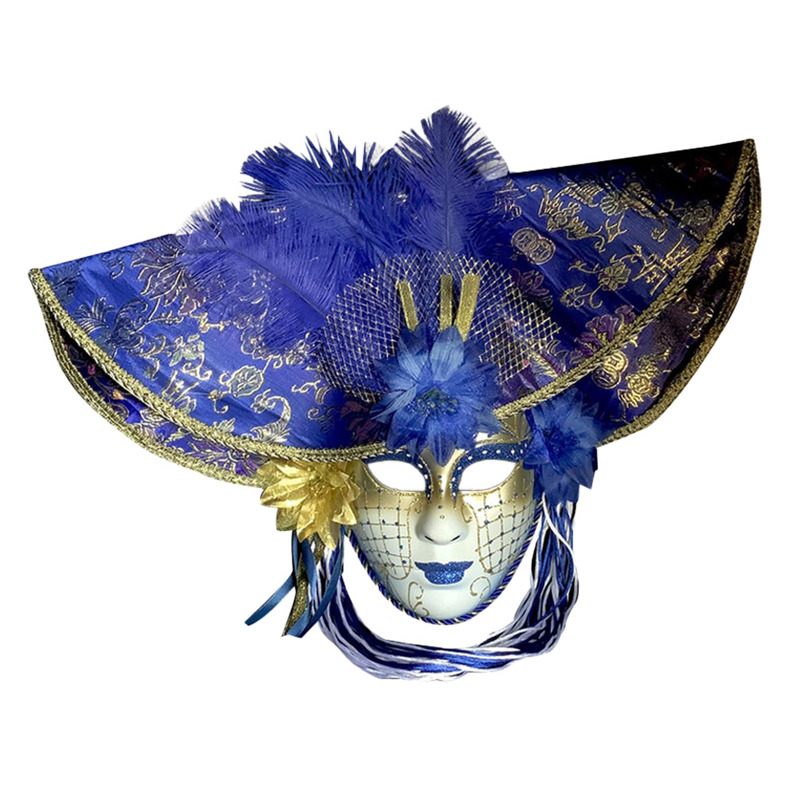 Venetian Masquerade Mask with Hat Carnival