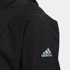Adidas Solid Color Zipper Pocket Spliced Jacket Women Jackets Black HB3545