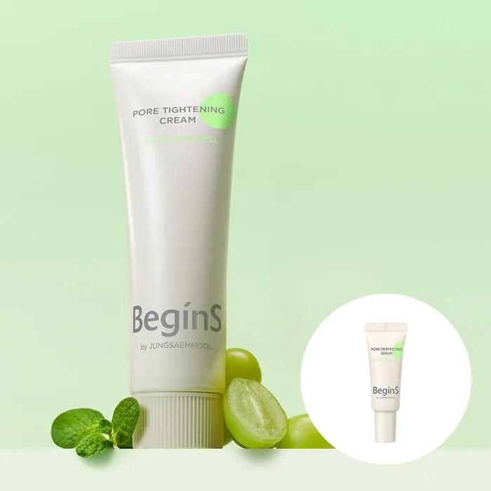 Begins by Jung Saem Mool Pore Tightening Cream (with 5ml Pore Perfecting Serum)