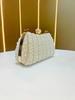 Pochette da sera in perle con chiusura a lucchetto per eventi formali e uso quotidiano