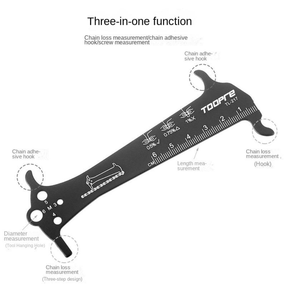 Aluminum Alloy Bike Chain Checker Chain Gauge Measurement Checker Mountain Road Bike