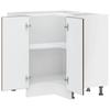 Lucca Corner Base Cabinet Brown Oak Effect Wood Based Material