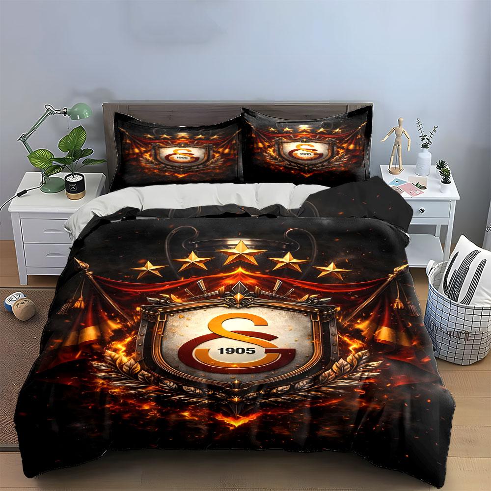 Shield, stars, flames, logo. Bedding sets Duvet cover sets Duvet covers Pillowcases(1 * Duvet Cover 2 * Pillowcases without duvet insert)