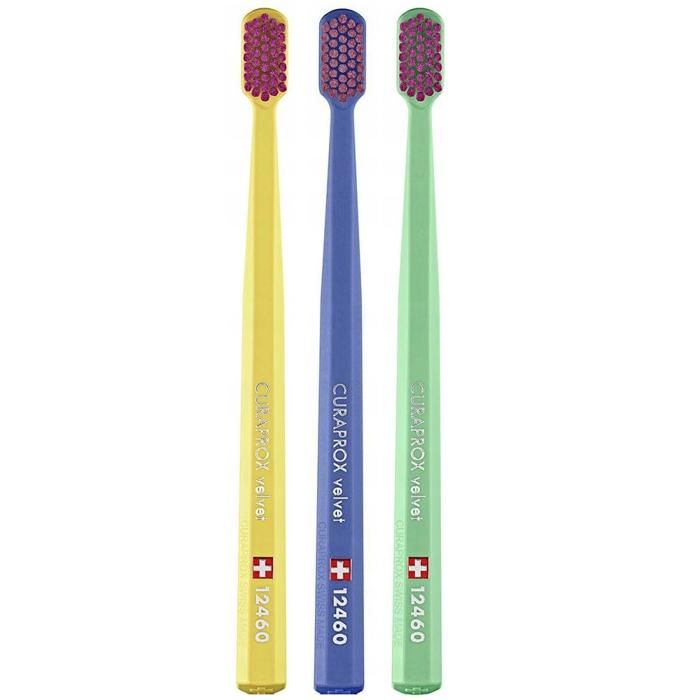 Brosse à dents - Curaprox - CS 12460 velvet - ultra douce - lot de 3 - élimine efficacement la plaque