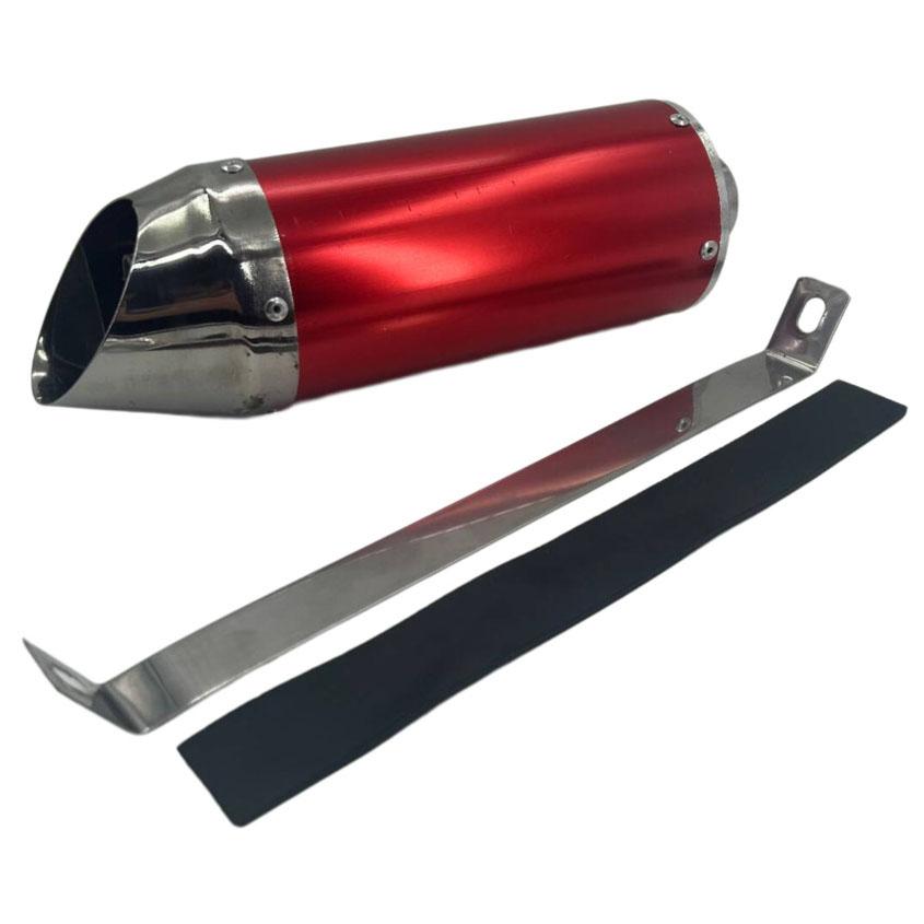 Universal 28MM motorcycle exhaust mufflerRacing Bike Style Exhaust for dirt bike crf klx 125cc 150cc connection! Muffler красный
