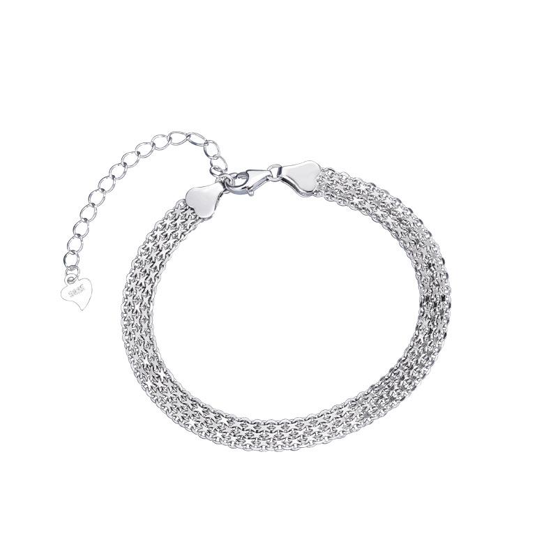 Woven Lace Bracelet Women's Niche Personality Fashion Versatile Stacked Wide Bracelet