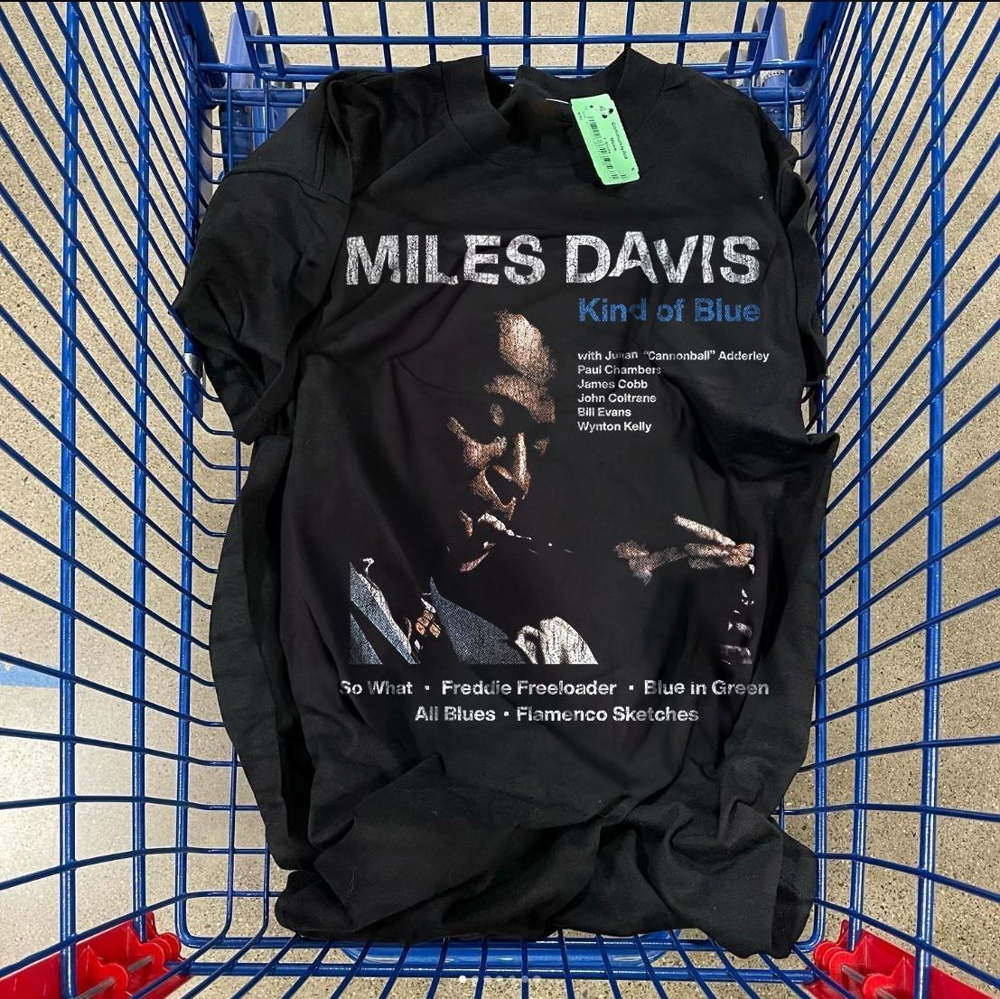Miles Davis Kind Of Blue Aged T-Shirt Black M 3XL