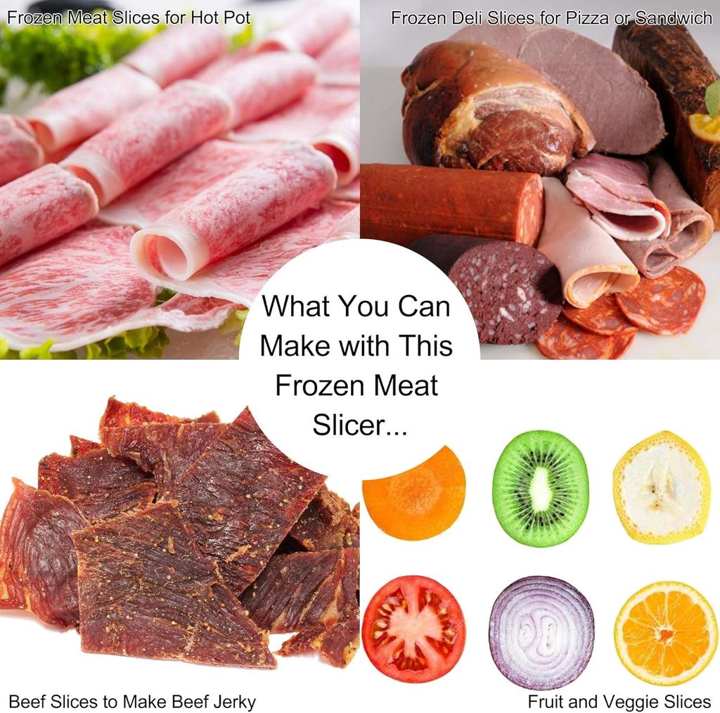 Manual Frozen Meat Slicer Stainless Steel Meat Cutter For Beef Mutton Roll Vegetable Slice For Home Cooking of Hot Pot BBQ