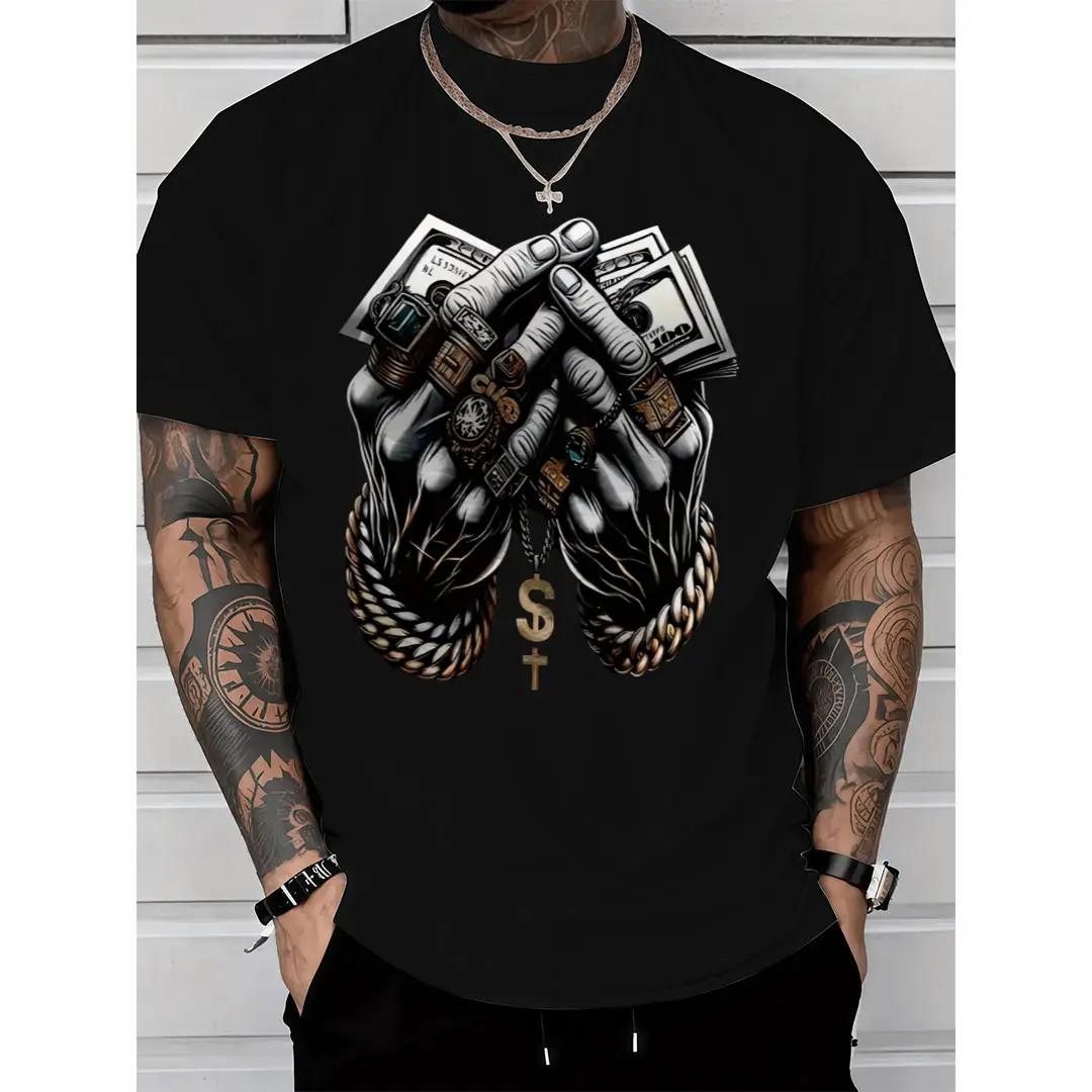Fit Cotton Tee – Men’S Crew Neck T-Shirt Featuring Trendy Dollar & Rings Unisex T-Shirt XL