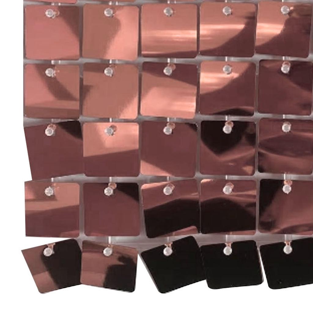Shimmer Wall Backdrop 30x30CM Wind Activated Square Sequin Wall Panel Backdrop Decor