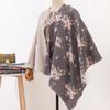 Printed scarf women's autumn and winter thickened imitation cashmere high-end long scarf large shawl