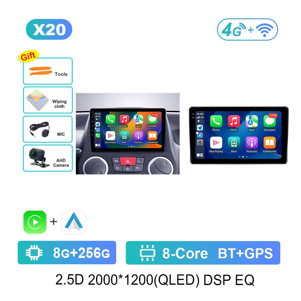 Car Radio Andoird 14 Intelligent System For Fiat Panda 169 2003 - 2012 Autoradio DVD 4G LTE 2 DIN Stereo BT Multimedia DSP