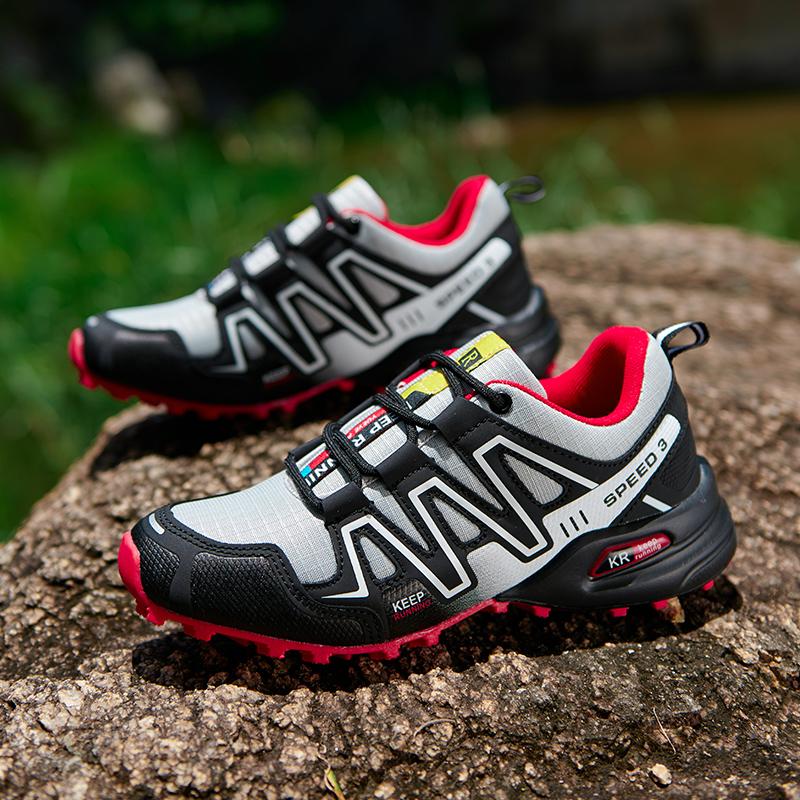 Neue Damen-Outdoor-Wanderschuhe, leichte, verschleißfeste Wanderschuhe für Bergsteigen, wasserdichte große Leder-Sportschuhe für Damen