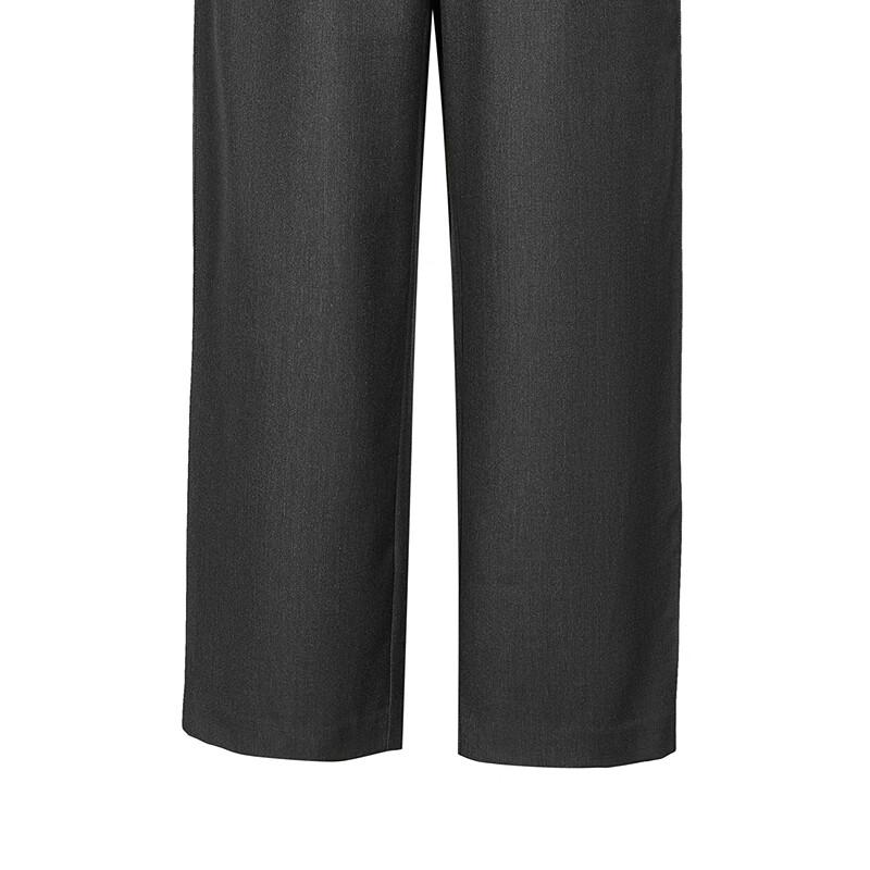 Less 2025 Winter Wool Straight-Leg Cropped Trousers