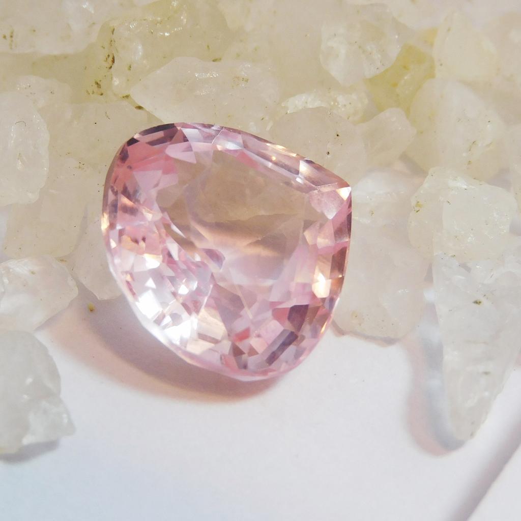 Natural Sapphire Loose Gemstone 10.70 ct Padparadscha Pear Cut September Birthday Birthstone