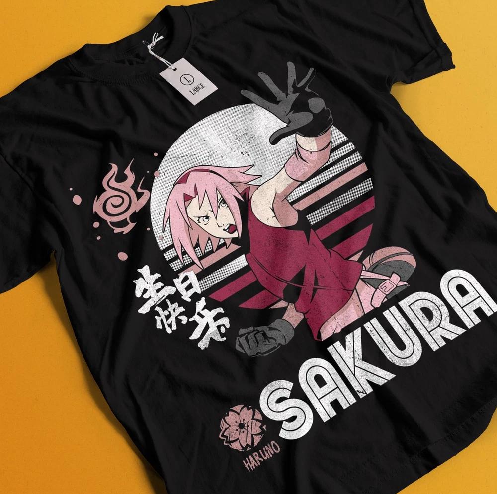 Naruto Tshirt Sakura Shirt Sasuke TShirt Tsunade Tee Kakashi Anime Unisex Top S