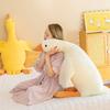 Simulation Douyin Internet celebrity big white goose doll plush toy children soothe big goose throw pillow duck animal doll