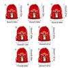 12pcs Christmas Plush Gift Bags For Holiday Decorations And Surprises Drawstring Designs Pouches For Secure Closure top sale