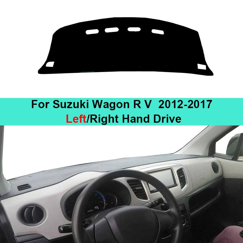 Car Dashboard Cover For Suzuki Wagon R V 2012-2017 Carpet Dashboard Pad Sun Protection UV Cushion Car Accessories 2015 2016 2017