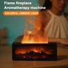 Flame Fireplace Oil Diffuser Simulation Fireplace Flame Diffuser Atmosphere Timing Creative Humidifier(without Oils)