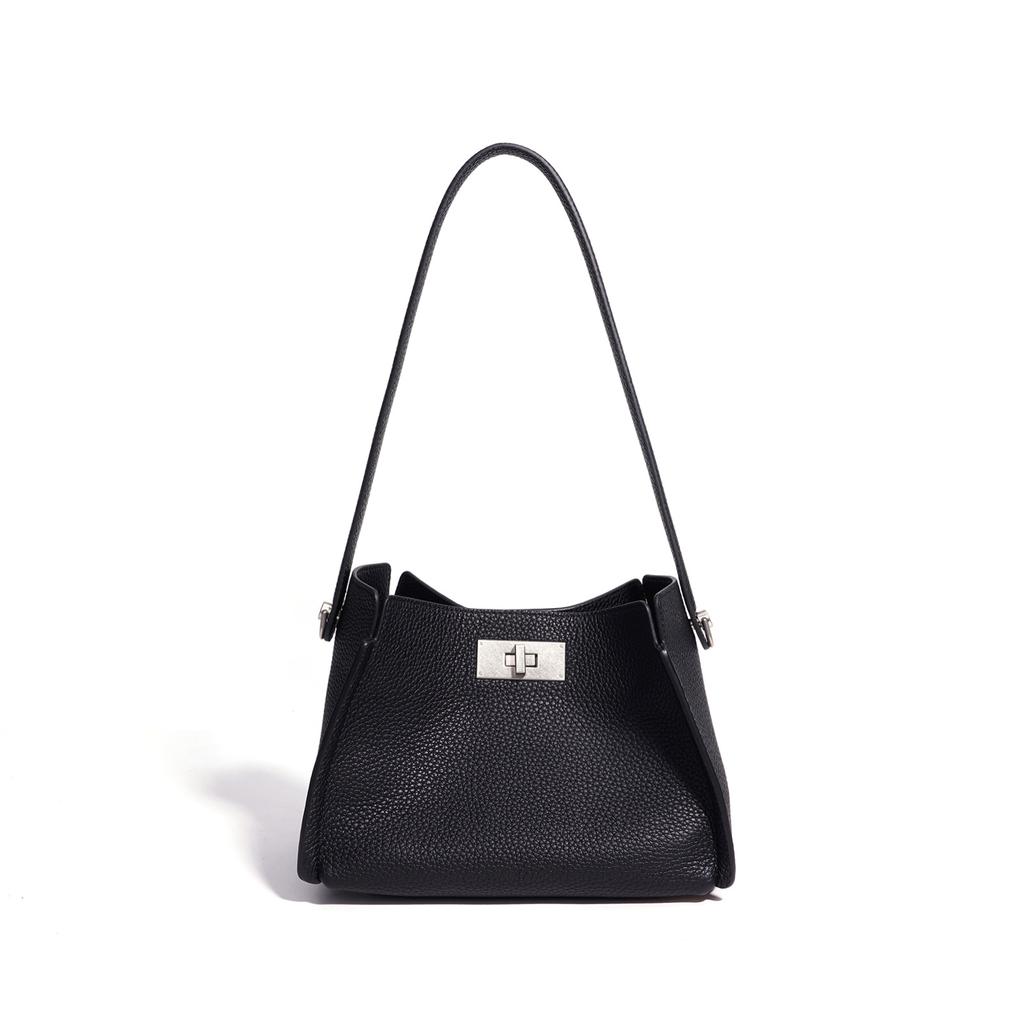 Exquisite handbag Fashion bucket bag Women's commuter versatile large-capacity messenger shoulder bag
