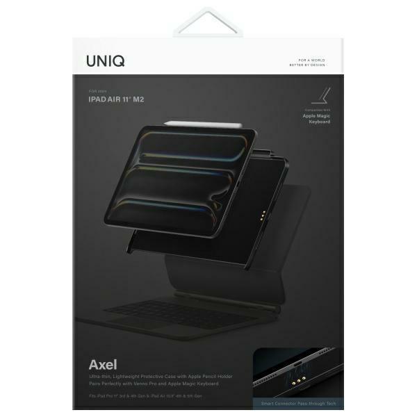 Uniq Etui Axel Ipad Air 11 M2 / Ipad    Air 10.9 (2022/2020) / Ipad Pro 11 (2022/2021) Czarny/Black Ebony