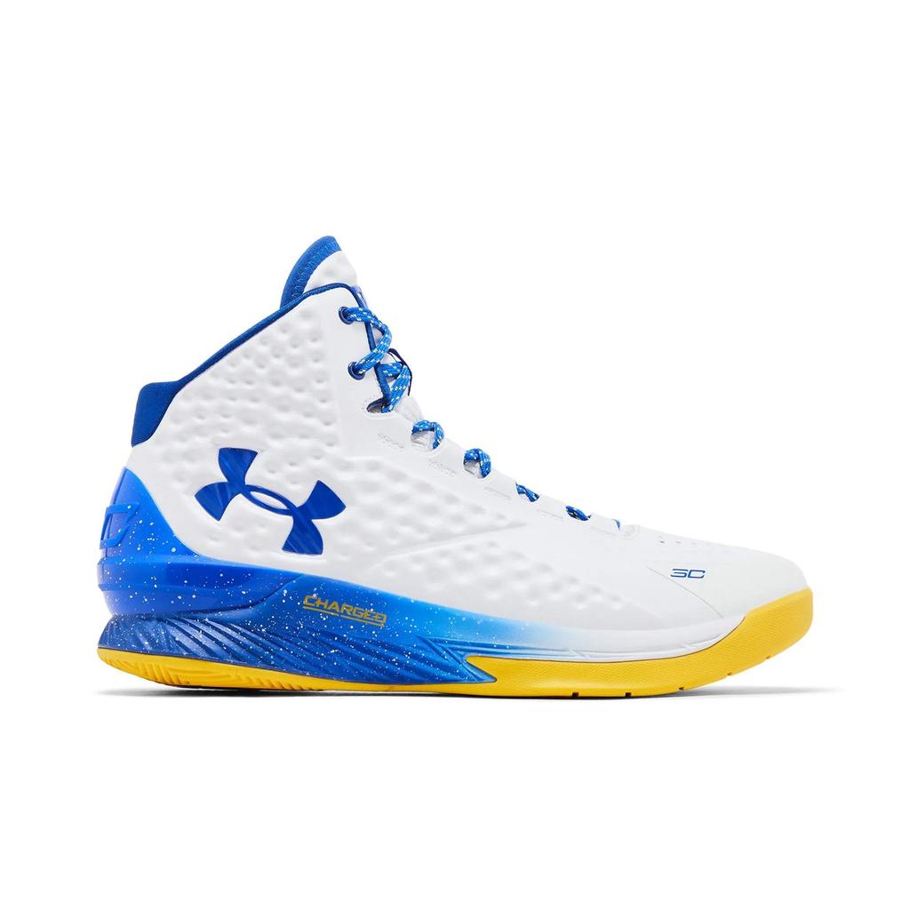 Under Armour Curry 1 Retro 'Dub Nation' 2023 (Unisex) White / Royal Basketball Shoes 3024397 101