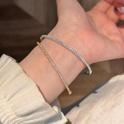 Diamantarmband Damenmode Leichter Luxus Nische Exquisit Gebrochener Diamant Zirkonreihe Diamant Zigeunerstern Voll Diamant Blitz Diamantarmband 2026