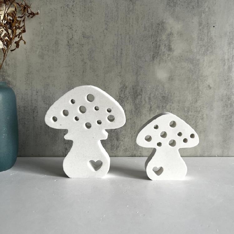 Silicone Mold Mushroom Shape Candle Molds Soap Making Molds 3D Resin Molds Home Decors Craft Molds Silicone Texture