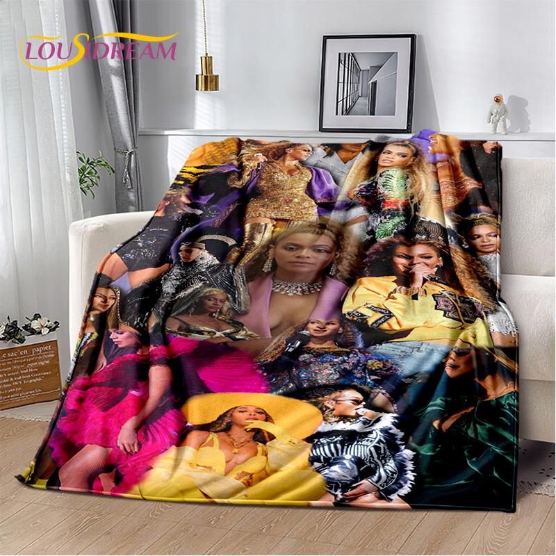 3D Latest Beyonce Giselle Knowles Soft Plush Blanket,Flannel Blanket Throw Blanket for Living Room Bedroom Bed Sofa Picnic Cover