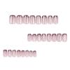 24 Pieces Hot-selling French Red Manicure Naked Powder Cat Eye Wearable Fake Nail Nail Film Short Nail Patch