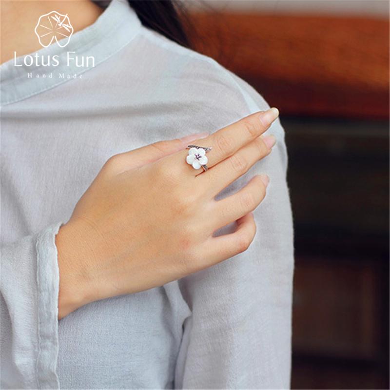 

Lotus Fun Natural Handmade Creative Designer Fine Jewelry Эксклюзивные винтажные женские кольца с цветком