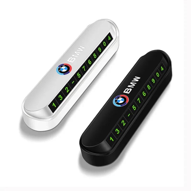 Temporary Car Parking Phone Number Card Night Glowing Sign To Stop Car Car Accessorys For BMW E46 E39 E90 E60 E36 F30 F10 E34 X1