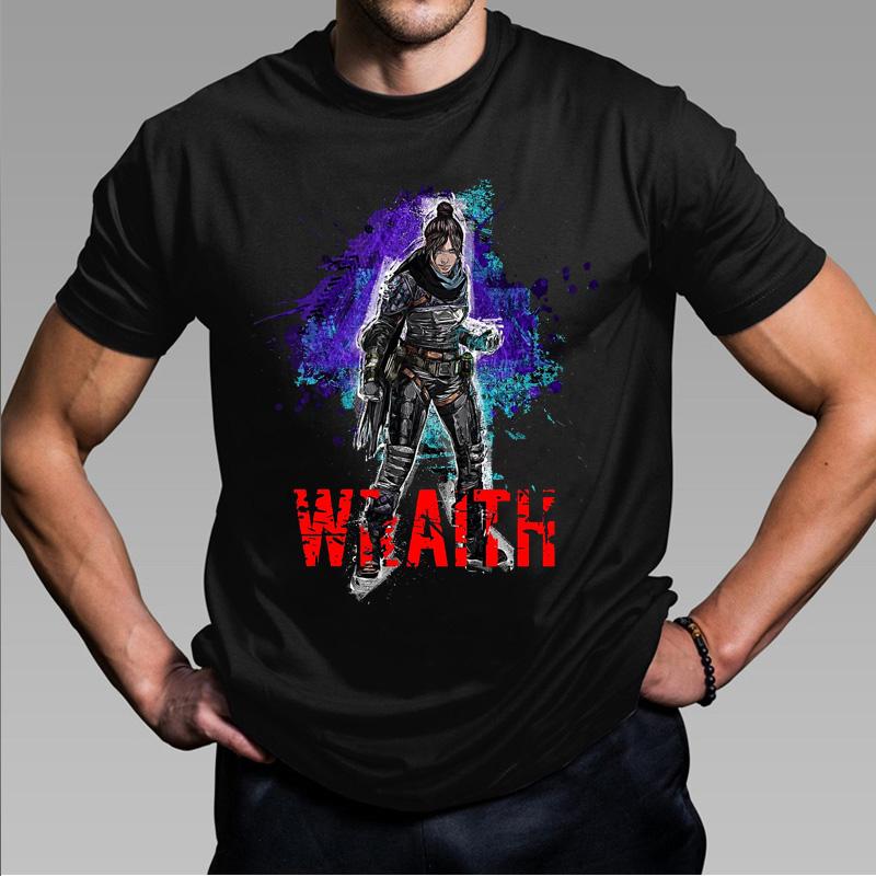 Apex Legends Game Print Short Sleeve Harajuku Fashion Apex T-shirt Men Women Black Streetwear Cool Cosplay Teeshirt Tops