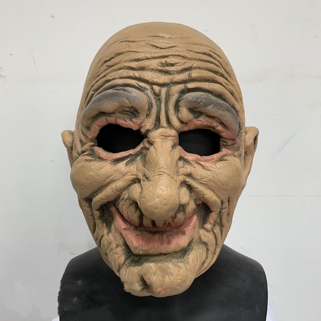Halloween bald handsome man Latex mask Beauty Headband Creative masks Latex bald beauty headgear
