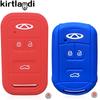 Silicone 3 Buttons Remote Case Key Cover Protection Holder for Chery Tiggo 8 3 5 Tiggo 4 GX Arrizo 5 Key Case 2019 2020 2021