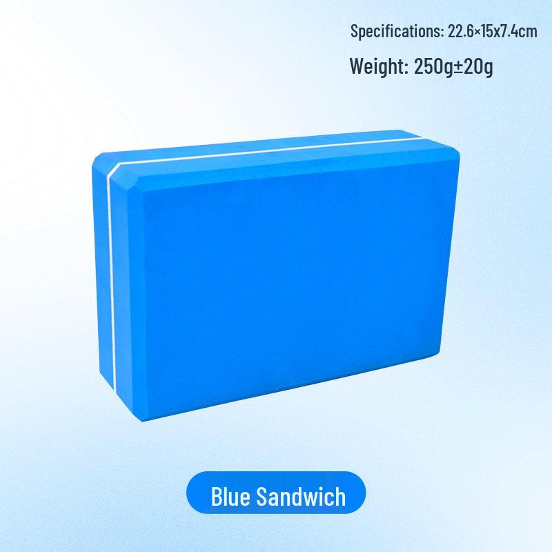 Two-Color High-Density EVA Yoga Block - 300g Foam Brick for Adults & Kids, Ideal for Yoga and Dance.