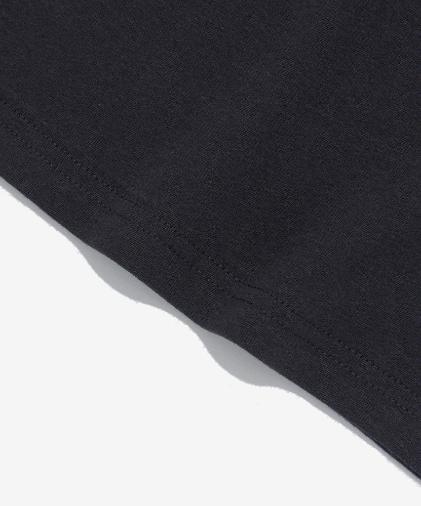 TAILOR STUDIO Campus Check Tailor Crop Short Sleeve Tee (Charcoal)