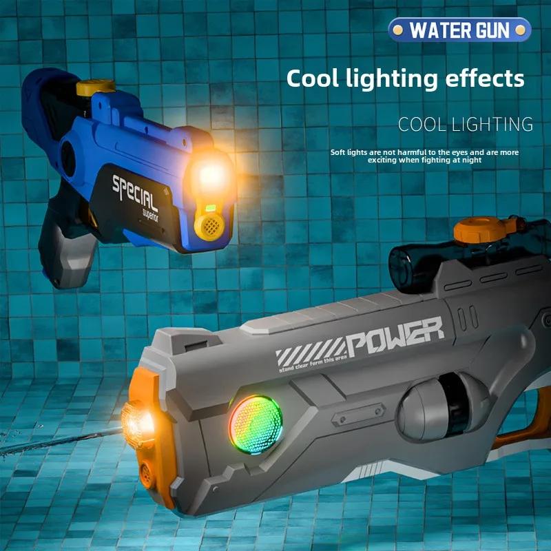 Electric Water Gun Continuous Firing Watergun Automatic Water Absorption Large Capacity Squirt Gun Summer Pool Beach Outdoor Toy