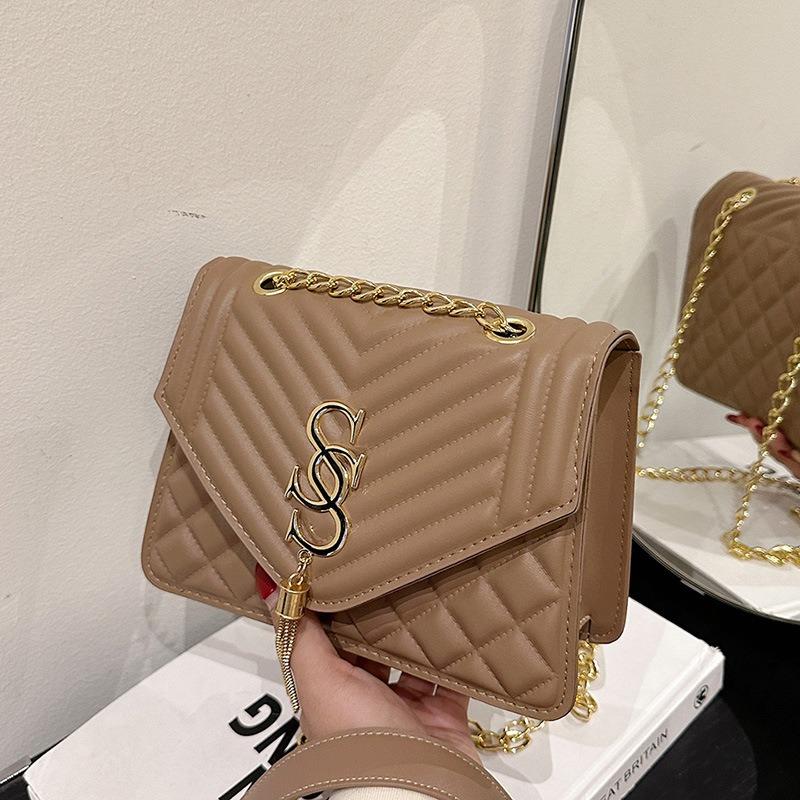 Light Luxury Niche Design Bag Women's Summer Women's Bag Trendy Fashion Leisure Bag Shoulder Small Square Bag Temperament Women's Bag