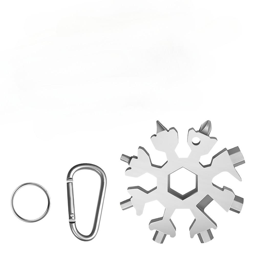 

Чулки для мужчин, подарки, многофункциональный инструмент «Снежинка 18 в 1», рождественские подарки, подарки на день рождения для мужчин, дедушка, папа, крутые гаджеты серебряный