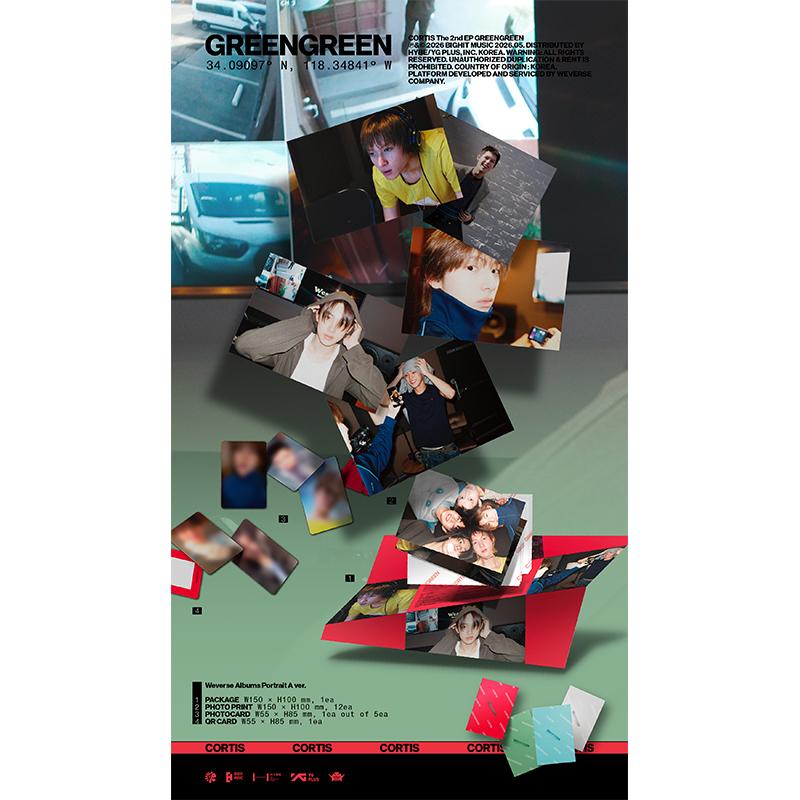 [Vorbestellung] CORTIS – 2. Mini-Album [GREENGREEN] Weverse Albums Ver. (Online-Vorteil)