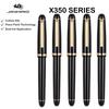 1/5 PCS JINHAO X350 Fountain Pen Calligraphy Metal Writing Ink Pen Golden EF F Nib Business Office School Supplies Stationery