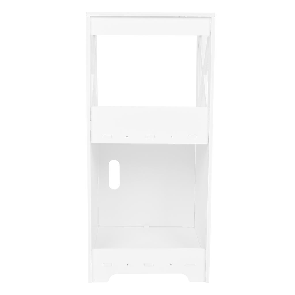 Bedside Table Nightstand Storage Cabinet Side Table Storage Shelf Unit for Bedroom Living Room Bathroom