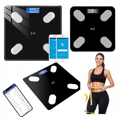 Waga Łazienkowa Analityczna Bluetooth Smart Bmi Tkanka Tłuszczowa Lcd