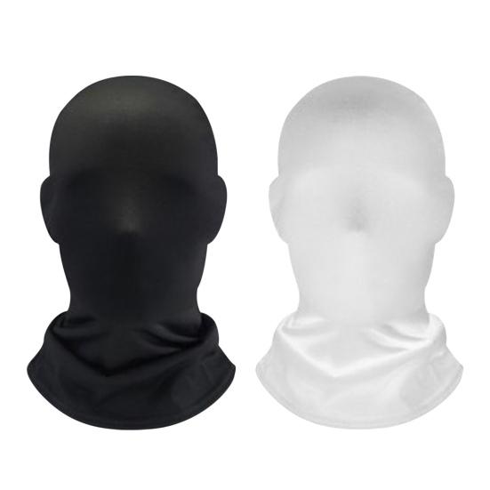 Halloween Masque Costume Solid Color High Elasticity Breathable Visible Spooky Hood Halloween Party Decoration