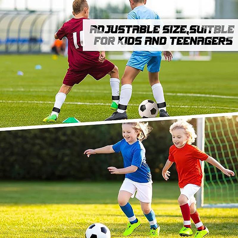 1Pair Soccer Shin Guard Strap Soccer Shin Guard Fixed Bandage Tape Fastener Shinguard Adjustable Elastic Sports Strap