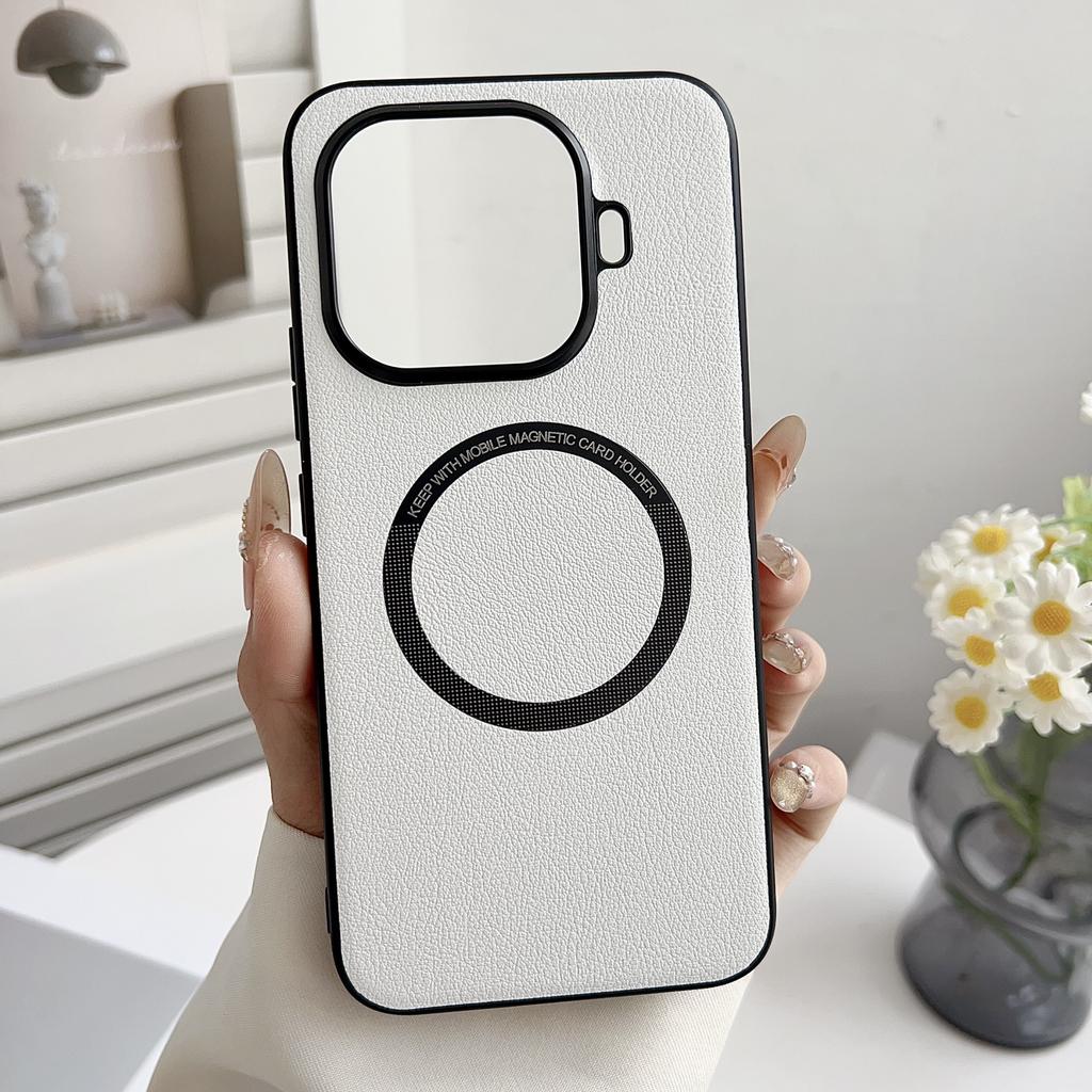Case For Xiaomi 15T Pro 5G Luxury PU Leather For Magsafe Magnetic Wireless Charging Back Cover For Xiaomi 15TPro 5G Shell Bumper
