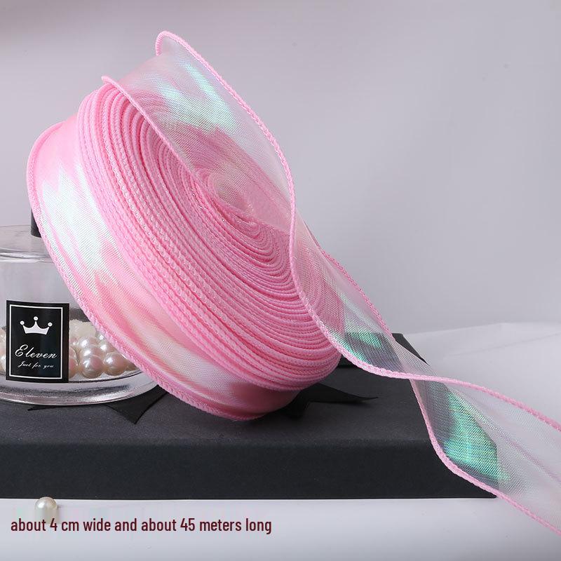 Curled Fish Tail Yarn Ribbon - 50 Yards Wavy Edge for Cake & Flower Decoration