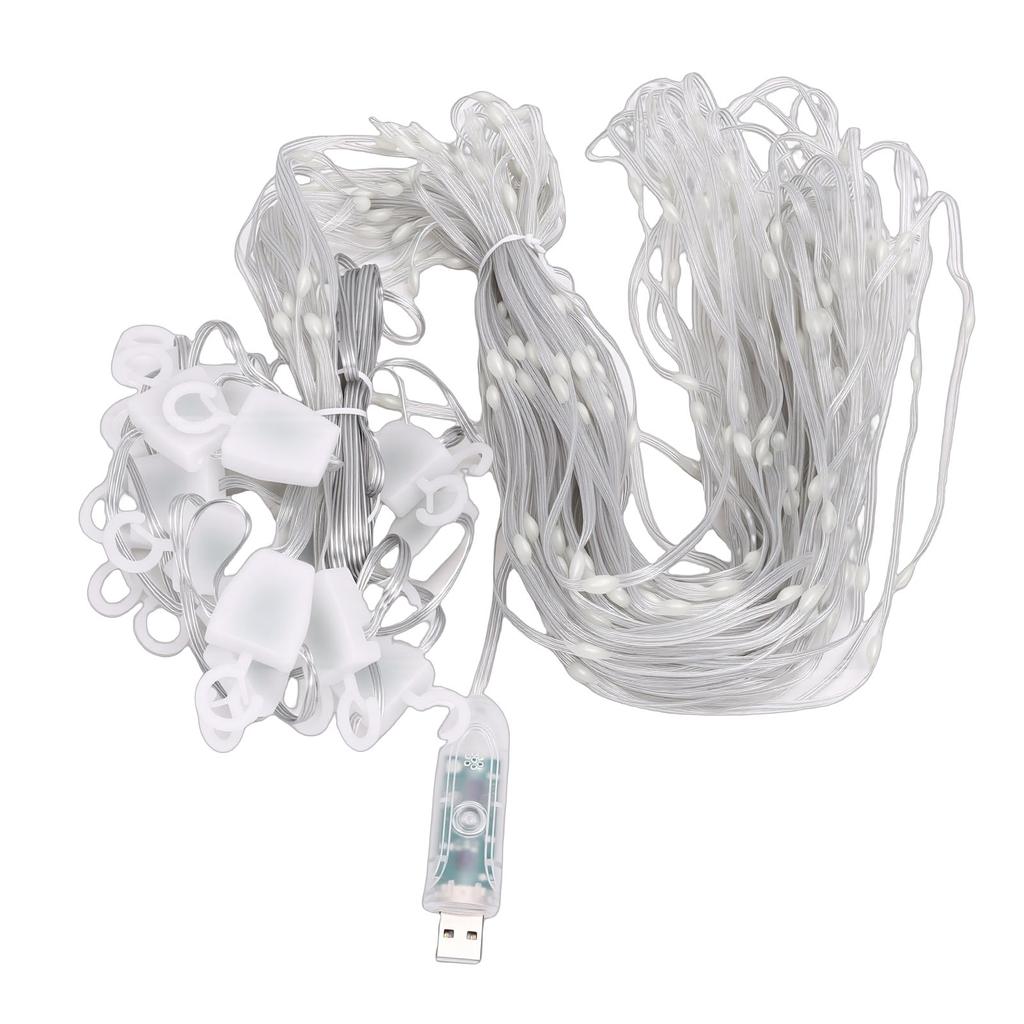 400 LED Smart Curtain Lights Color Changing RGB Fairy Lights DIY Hanging String Lights IP42 Water Proof with App Remote